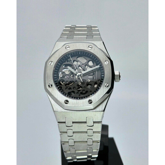 Custom Seiko Mod • Black Skeleton AP • 39mm